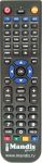 Replacement remote control for TC408 (4900070701)