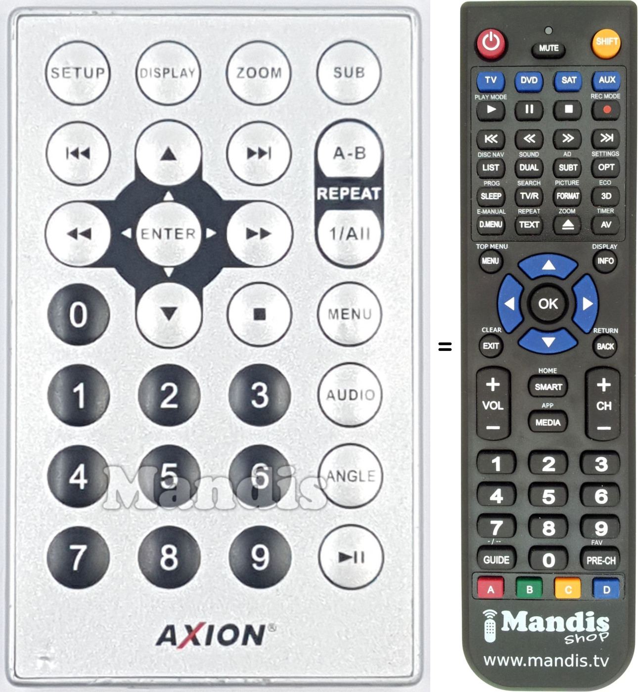 Replacement remote control REMCON2004