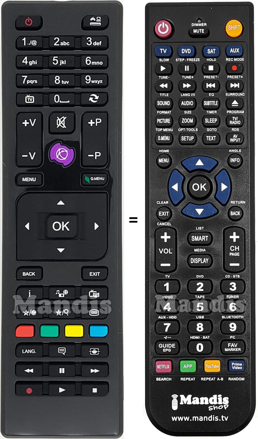 Replacement remote control Waltham RC4875