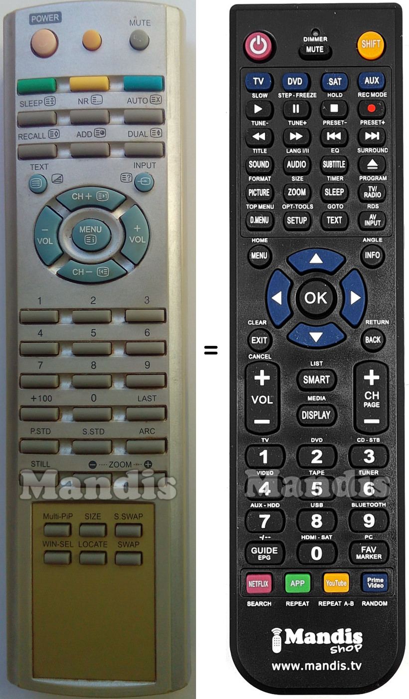 Replacement remote control First001