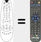 Replacement remote control for REMCON965