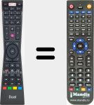 Replacement remote control for RCA249101 (23521254)