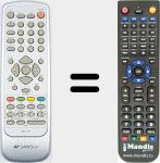Replacement remote control for RM-L1703 (720117134200)