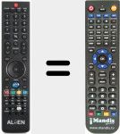 Replacement remote control for ALIEN SHD 8900