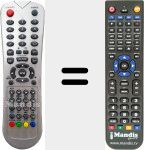 Replacement remote control for B 3210 HD