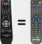 Replacement remote control for CM3HD Full HD Media Player (CM3HD-FullHD)