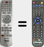 Replacement remote control for DRH-5500X v2