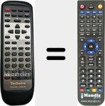 Replacement remote control for EUR646469
