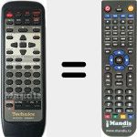 Replacement remote control for EUR646497