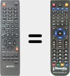 Replacement remote control for ICUBEXDIV35XPPROREC