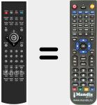 Replacement remote control for MEDIADISK ZX HD
