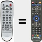 Replacement remote control for REMCON1350