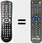Replacement remote control for REMCON1406