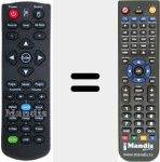 Replacement remote control for Optoma005