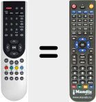 Replacement remote control for REMCON501