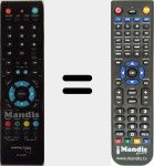 Replacement remote control for IR8700