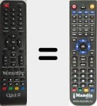 Replacement remote control for QT40X23