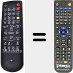 Replacement remote control for R46C19