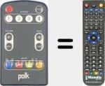 Replacement remote control for Polk (RE1910-1)