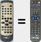 Replacement remote control for REMCON1529