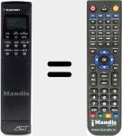 Replacement remote control for REMCON138