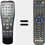 Replacement remote control for REMCON374