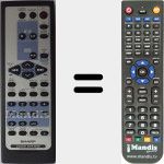 Replacement remote control for RRMCGA176AWSA