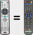 Replacement remote control for Silverscreen