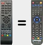 Replacement remote control for STR001