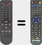 Replacement remote control for TV-5620-52