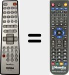 Replacement remote control for DRH-5400X