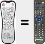 Replacement remote control for VDHDNL