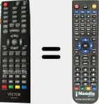 Replacement remote control for VEC2413