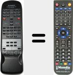 Replacement remote control for RC-A5040R