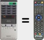 Replacement remote control for Betamax (RMT-216)