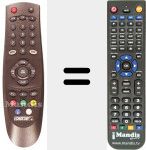 Replacement remote control for REMCON283