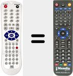 Replacement remote control for REMCON1161