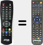 Replacement remote control for Atom002