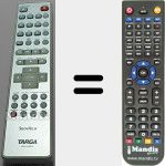 Replacement remote control for DRH-5300X