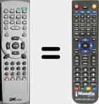 Replacement remote control for DVD-352