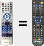 Replacement remote control for REMCON1177