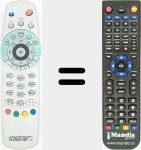 Replacement remote control for Echostar002