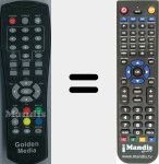 Télécommande pour remplacer Goldenmedia