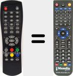 Replacement remote control for DTBP300PVR