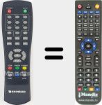 Replacement remote control for REMCON1401