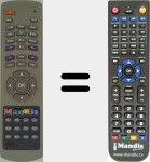 Replacement remote control for REMCON247