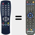 Replacement remote control for REMCON253