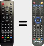 Replacement remote control for TS6515HD