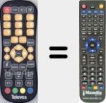 Replacement remote control for 01450007