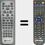 Replacement remote control for VE1020